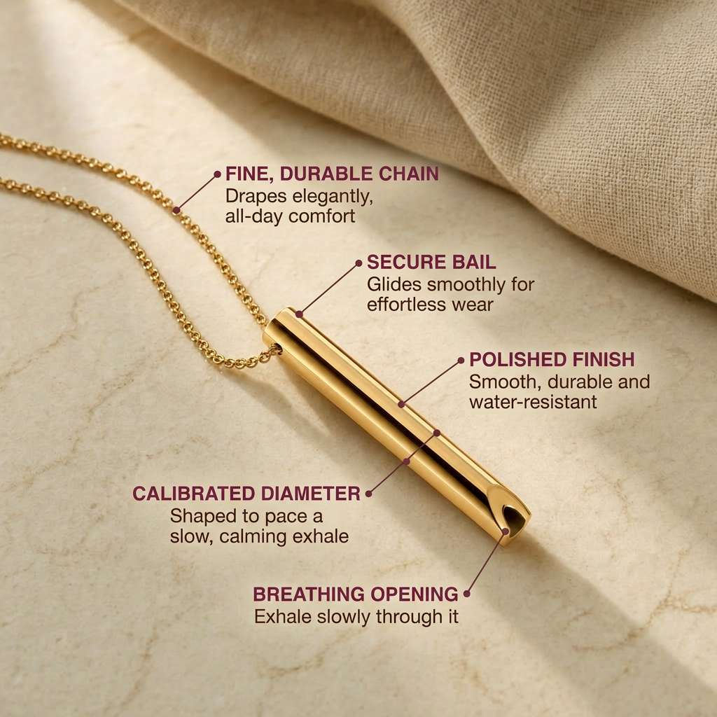 Waft | Breathing Necklace for Calm, Anxiety & Sleep