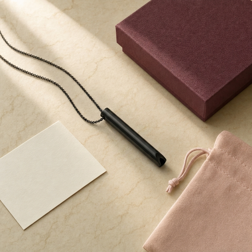 Waft | Breathing Necklace for Calm, Anxiety & Sleep (Black)