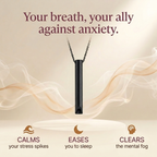 Waft | Breathing Necklace for Calm, Anxiety & Sleep (Black)