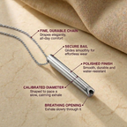 Waft | Breathing Necklace for Calm, Anxiety & Sleep (Silver)